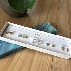 Simple Gold and Silver Earrings